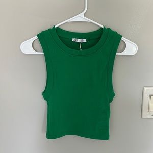 Zara green tank top